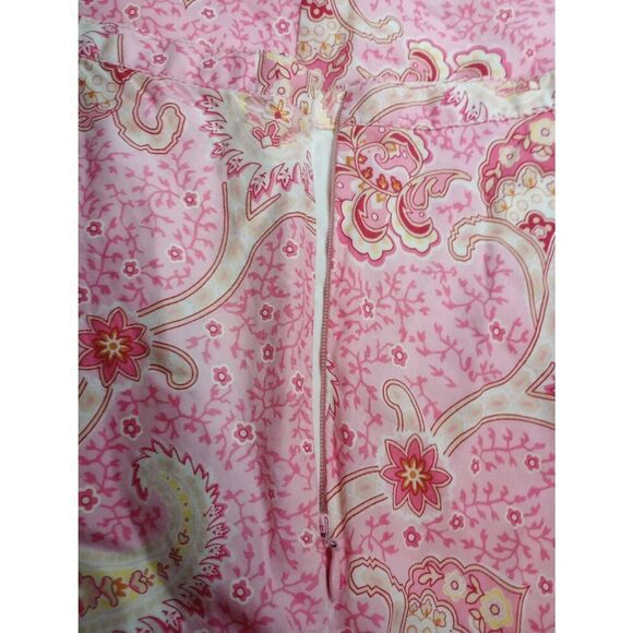 Tommy Hilfiger Shirt‎ Ladies 6 Pink Paisley Midi Y2K Legally Blonde - Picture 5 of 8